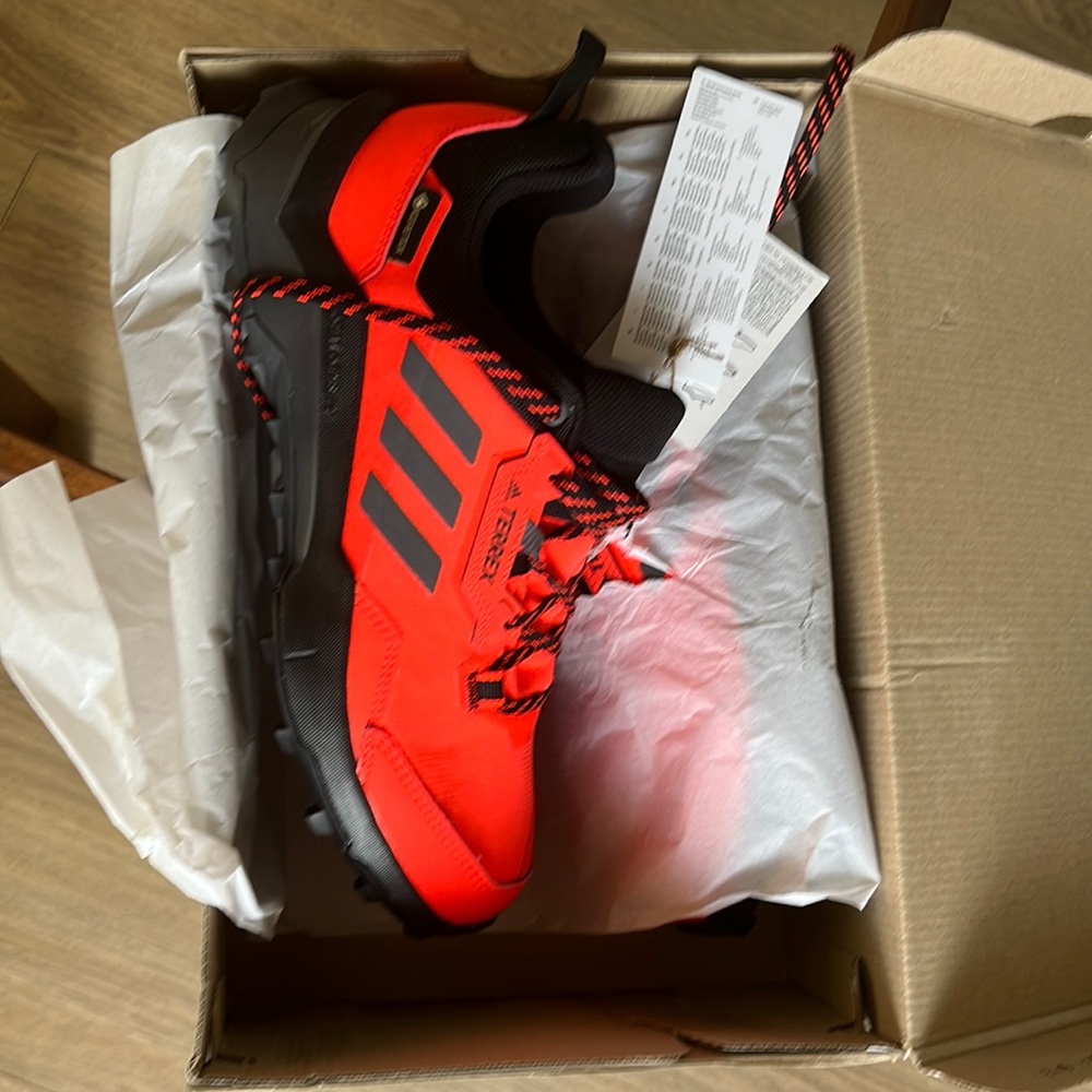 Adidas Terrex AX4 GTX waterproof GoreTex hiking shoes, new with tags and box.